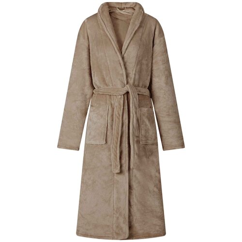 vidaXL Bade mantil bez kapuljače Kamel s Flanel Cijene