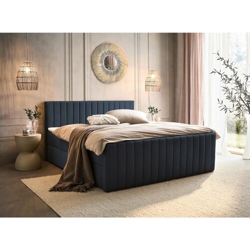Modern Living Postelja Z Vzmetnico Sontje, Antracit, 180x200 Slike
