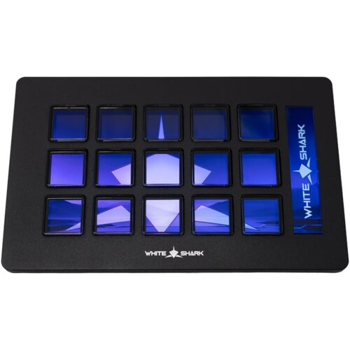 Eshark White Shark Qilaut WSD-100 stream dock s 15 LCD tipki, crni Slike