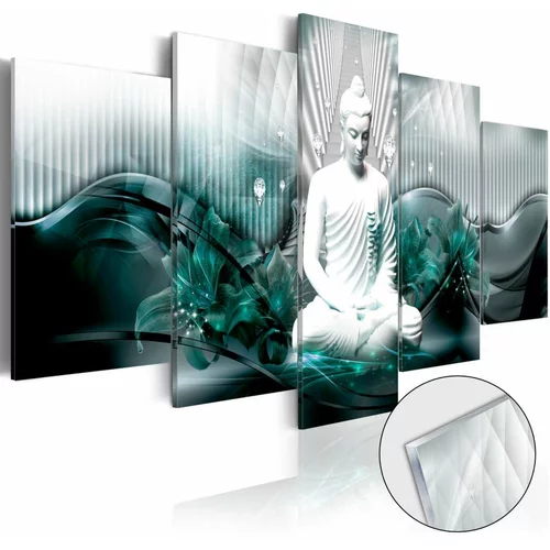  Slika na akrilnom staklu - Azure Meditation [Glass] 100x50