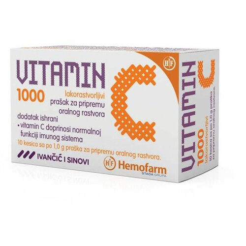 Hemofarm vitamin c 1000mg 10 kesica Cene