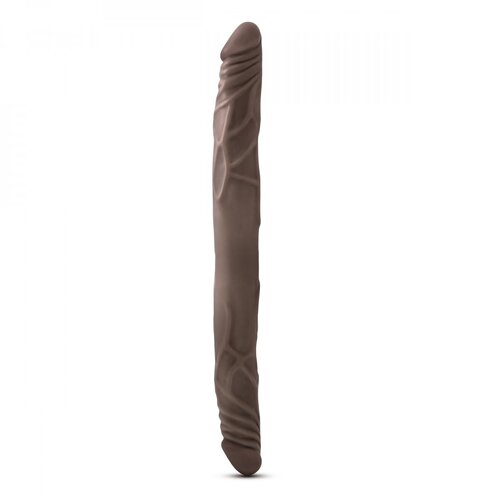 Dr Skin Dvojni dildo Dr. Skin, 36 cm, temno rjav Cene