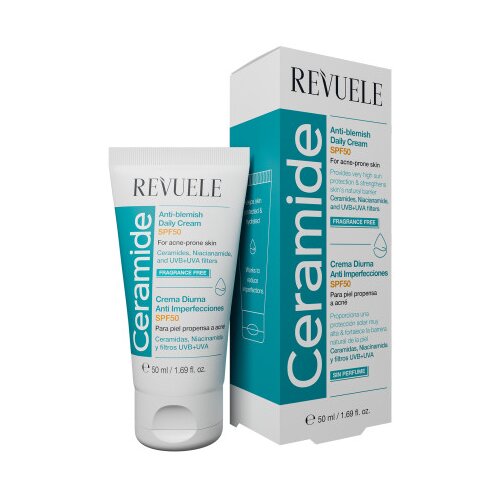 Revuele vlažilna krema za obraz SPF 50 - Ceramide Anti-Blemish Daily Cream SPF 50 Cene
