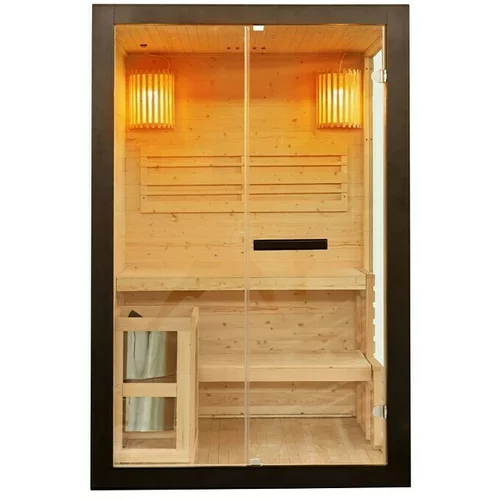  Finska sauna Panorama Black (D x Š x V: 120 x 130 x 200 cm, 3,5 kW)