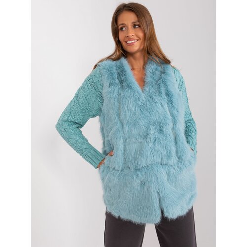 Fashion Hunters Mint fur vest with lining Slike