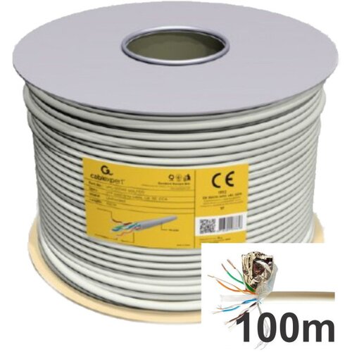 Gembird FPC-6004-L/100 FTP cat.6 Indoor licnasti CCA kotur 100m kabal Cene