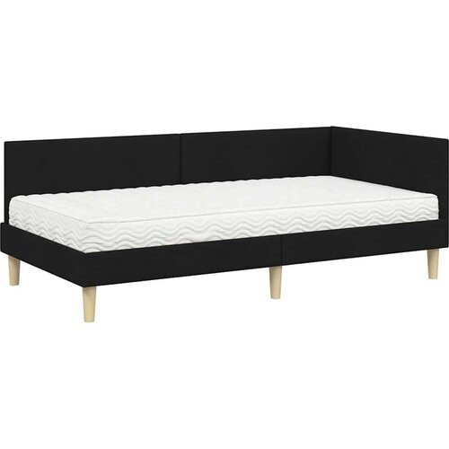 Kutni krevetni okvir s madracem Ostalo 2 pcs Zelena tkanina Slike