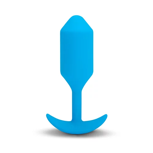b-Vibe Vibrirajući analni čep - Snug Plug 3 L, plavi
