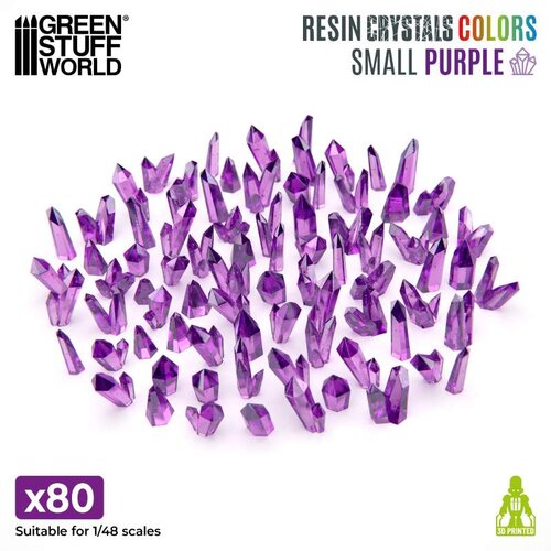 Green Stuff World Purple Resin Crystals Small | Ljubičasti smolasti kristali mali 6–10mm (80 kom) Cene
