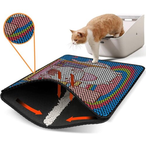 WALLXPERT Nrszn0053 multicolor cat litter mat Cene