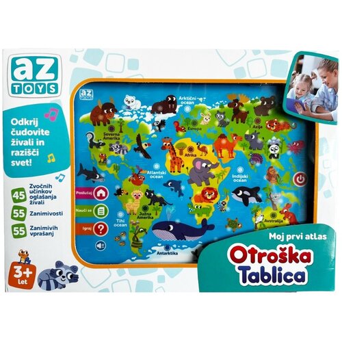Az toys otroška tablica moj prvi atlas Cene