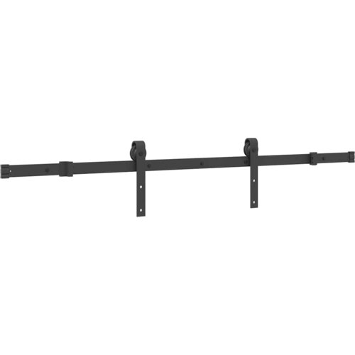 vidaXL Komplet opreme za drsna vrata 152,5 cm jeklo črne barve Cene