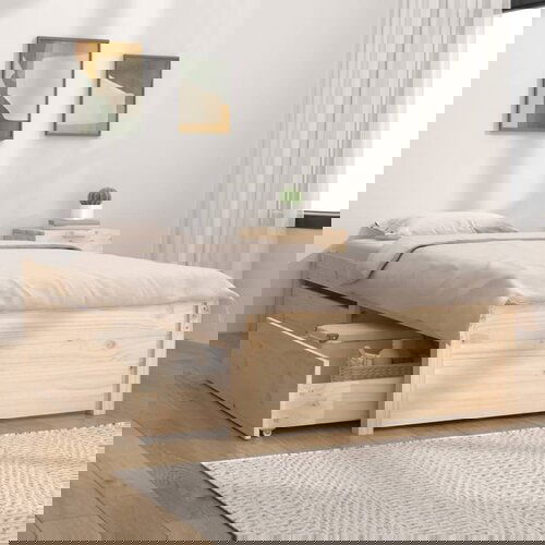 VidaXL Okvir za krevet s ladicama 90 x 200 cm Slike