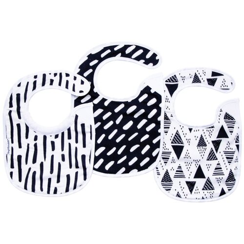 Tiny Twinkle Kaffle Set podbradnik Black &amp;amp; White 3 kom Slike