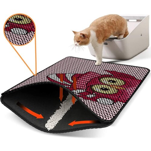WALLXPERT Nrszn0082 multicolor cat litter mat Cene
