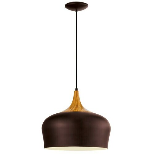 Eglo Okrugla viseća svjetiljka Obregon (60 W, Ø x V: 350 mm x 110 cm, Hrast-smeđa, E27) Cijene