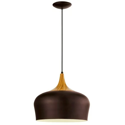 Eglo Okrugla viseća svjetiljka Obregon (60 W, Ø x V: 350 mm x 110 cm, Hrast-smeđa, E27)