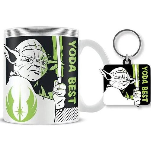 Pyramid International poklon set star wars (yoda best) mug &amp;amp; keychain set Slike