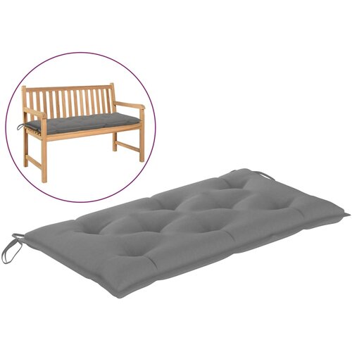 vidaXL Blazina za vrtno klop siva 100x50x7 cm blago Cene