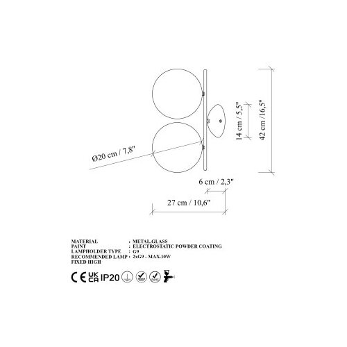 Opviq zidna lampa luminar 14150 Slike