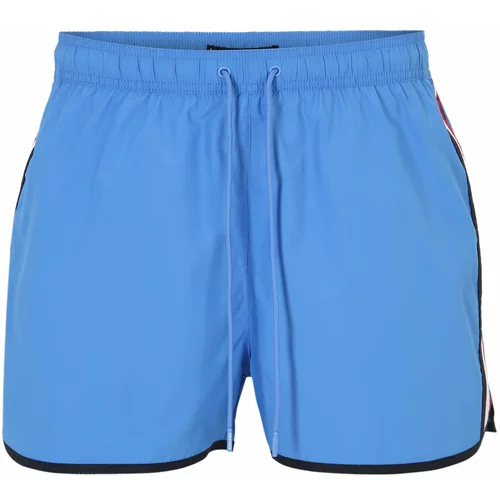 Tommy Hilfiger Underwear Kupaće hlače 'RUNNER' mornarsko plava / kraljevsko plava / crvena / bijela