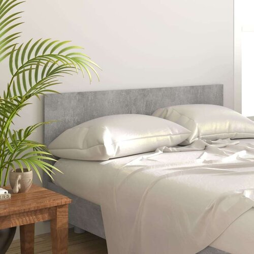 VidaXL Uzglavlje za krevet siva boja betona 160 x 1,5 x 80 cm drveno Slike