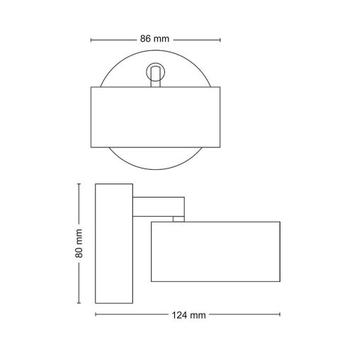 Philips LED spot BRACIA LED/5,5W/230V crna Slike