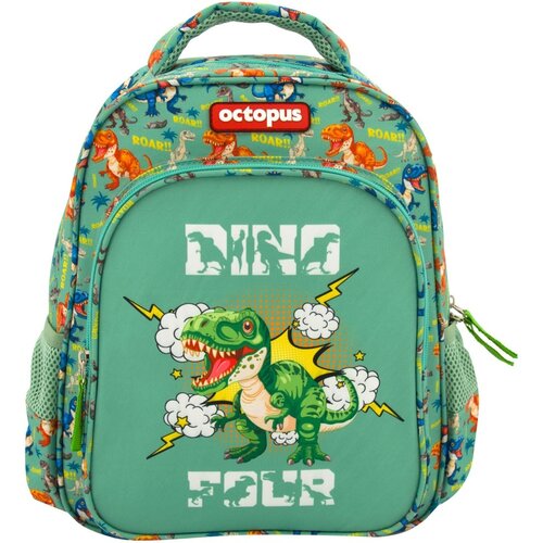 Octopus Dečiji Ranac Okb2608 Dino Green 26x10x30,5cm zelena Cene