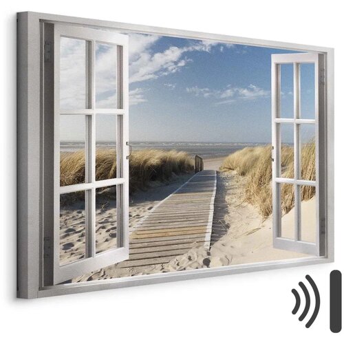  Slika - Window: View of the Beach 60x40 Akustična Cene