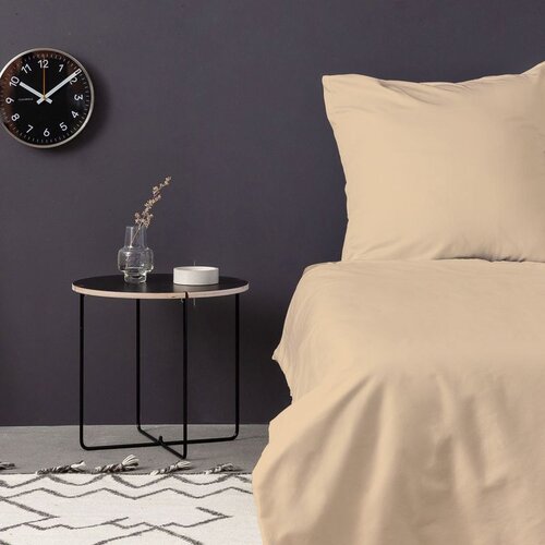  de beige beige satin single xxl quilt cover set (de) Cene