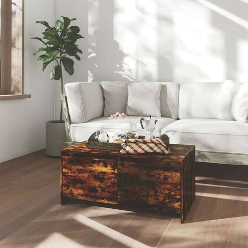 vidaXL stolić za kavu boja dimljenog hrasta 90 x 50 x 41,5 cm iverica Cene