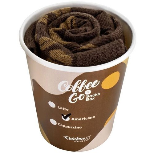 Kesi Rainbow socks American coffee 1 pair Slike