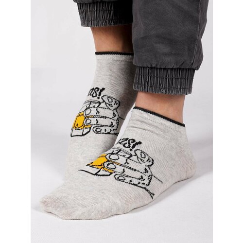 Yoclub Man's Ankle Funny Cotton Socks Pattern 2 Colours Cene