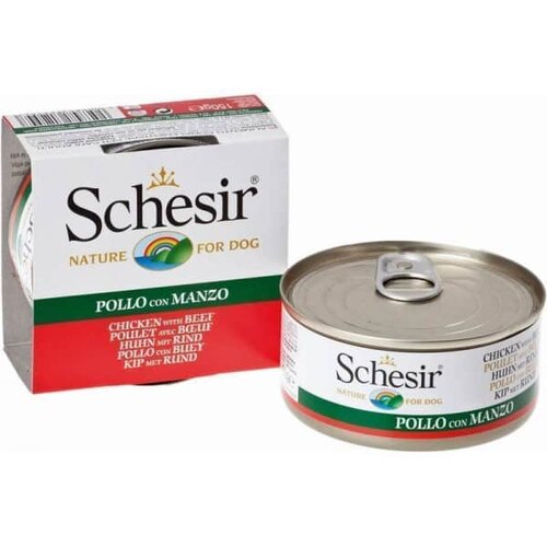 Schesir Pi&amp;scaron;čanec z govedino v želeju 150 g konzerva Slike