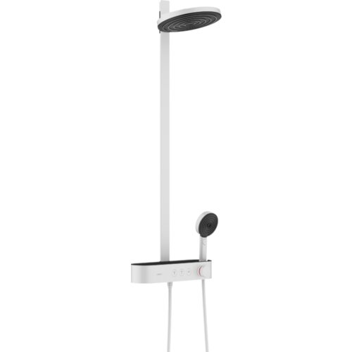 Hansgrohe tu&amp;scaron; set s termostatsko armaturo Pulsify SHP 260 2jet, mat bel (24240700) Slike