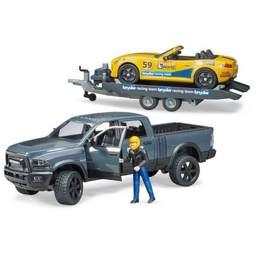 Bruder Džip RAM sa prikolicom i Auto Racing timom 02504 Cene