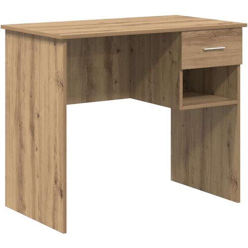vidaXL Miza s predalom Umetni hrast 90 x 49 x 75 cm Konstruiran les, (5000098120) Cene