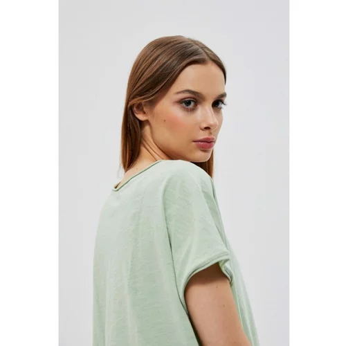 Moodo Cotton t-shirt with a pocket - green
