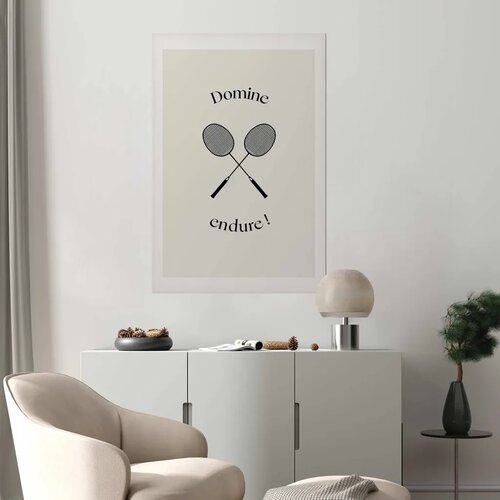  Plakat - Summer Games - Badminton Rackets on a White Background 21x30 Bez okvira s margom Slike