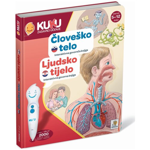 Kuku interaktivna knjiga človeško telo (brez pisala) Cene