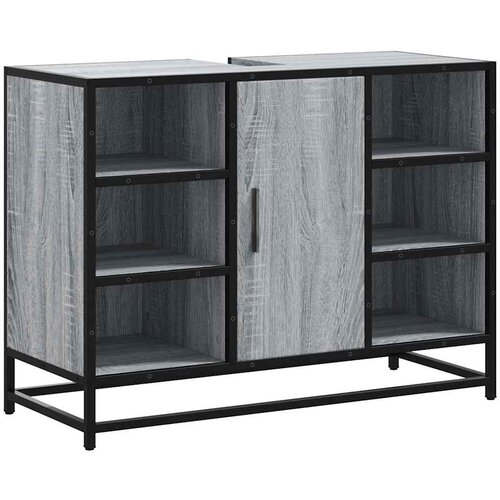 Maison Chic Kopalniška omarica za umivalnik - Umivalniška omarica siva sonoma 80x33x60cm inž. les, (21758984) Cene