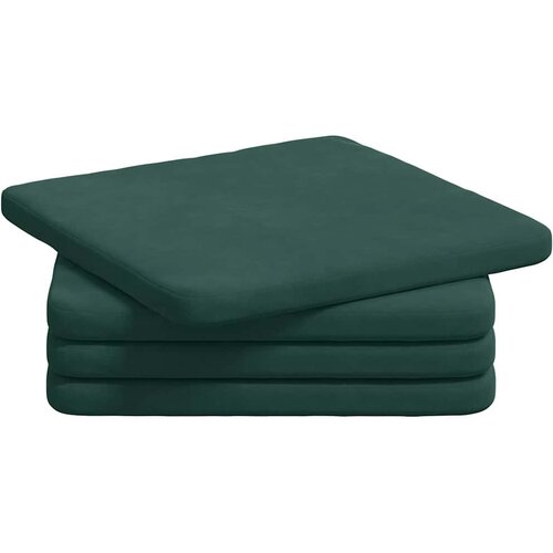  Jastučići za sjedenje 4 pcs Tamnozelena 40 x 40 x 3 cm Bar&amp;scaron;un Slike