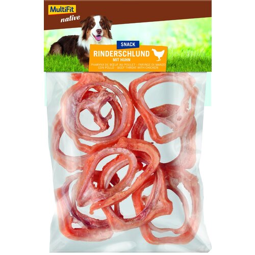 MultiFit poslastica za pse Native goveđi grkljan s piletinom 50 g Slike