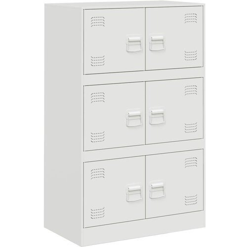 Maison Chic Komoda - Predalnik bela 67x39x107 cm jeklo, (21715966) Slike
