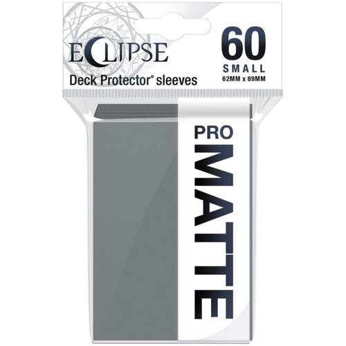 Ultra PRO Matte Eclipse Small Desk Protector Sleeves 60 - Smoke Grey Cene
