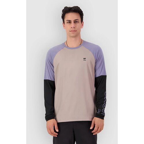 Mons Royale Tarn Merino Bike Wind Long Sleeve Jersey cinder / blue granite / black Slike