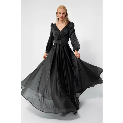 Lafaba Evening & Prom Dress - Black - Both Ruffle