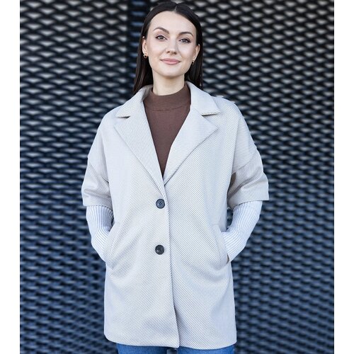 Gemre Beige Coat with Sweater Sleeves Sameha Cene