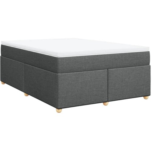 Maison Chic Box spring postelja - Vzmetna postelja z vzmetnico temno siva 140x200 cm blago SL5342, (21904548) Cene