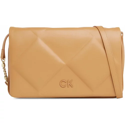 Calvin Klein Ročna torba Re-Lock Quilt Shoulder Bag K60K611021 Brown Sugar GA5